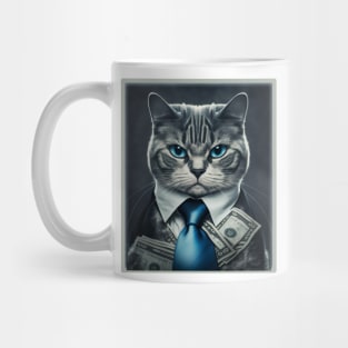 kitty rich man Mug